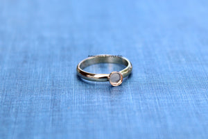 Gold Filled 6mm Bezel Cup Ring blank, Half Round Ring Band, Breast Milk DIY ring, DIY jewelry supplies, wholesale jewelry, diy ring blank