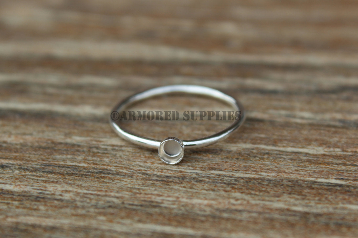 3mm Bezel Cup Ring blank, Round Cabochon, Cab Resin Glue Pad Breast Milk, DIY jewelry supplies, build your ring, wholesale jewelry, diy ring