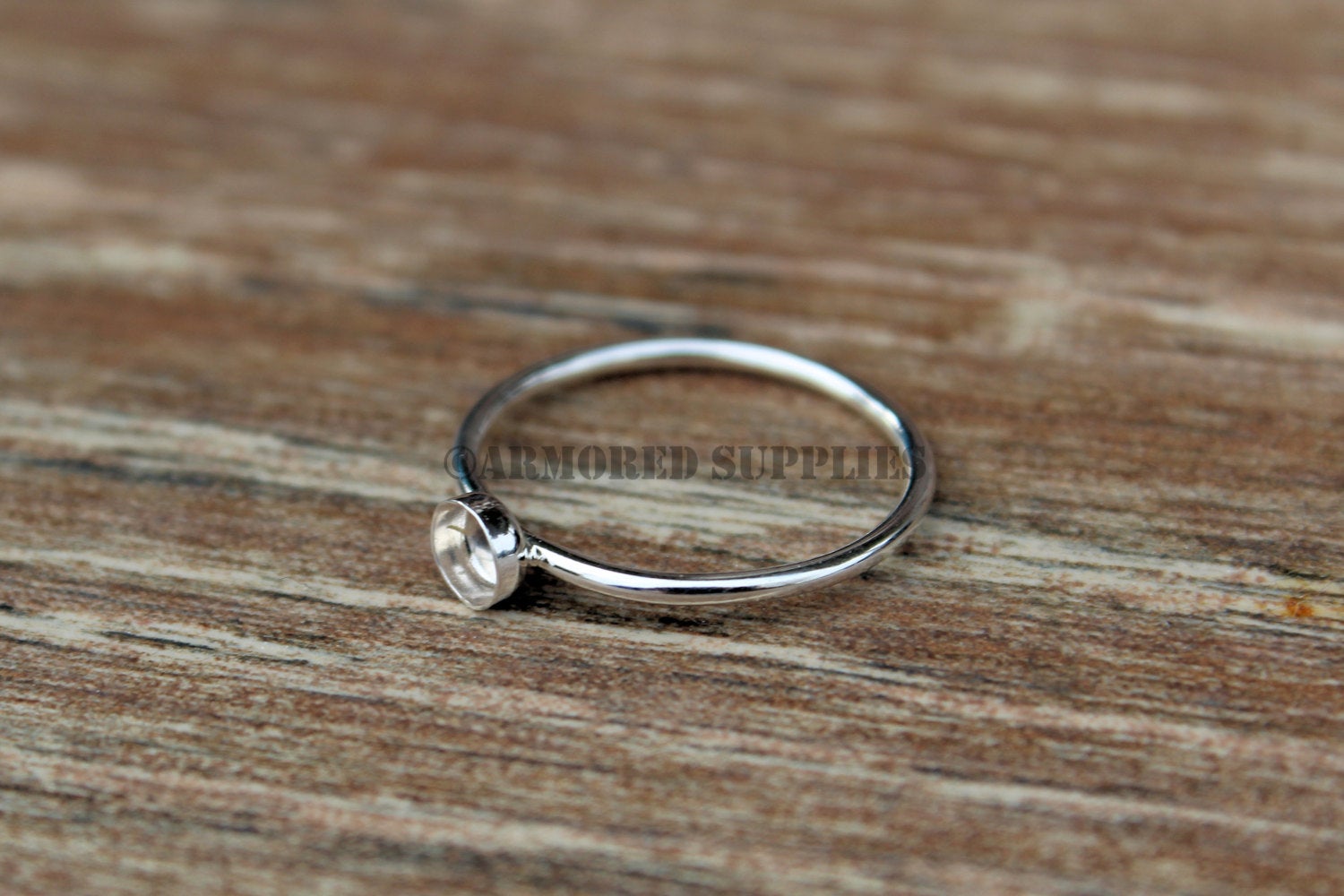 4mm Bezel Cup Ring blank, Round Cabochon, Cab Resin Glue Pad Breast Milk, DIY jewelry supplies, build your ring, wholesale jewelry, diy ring