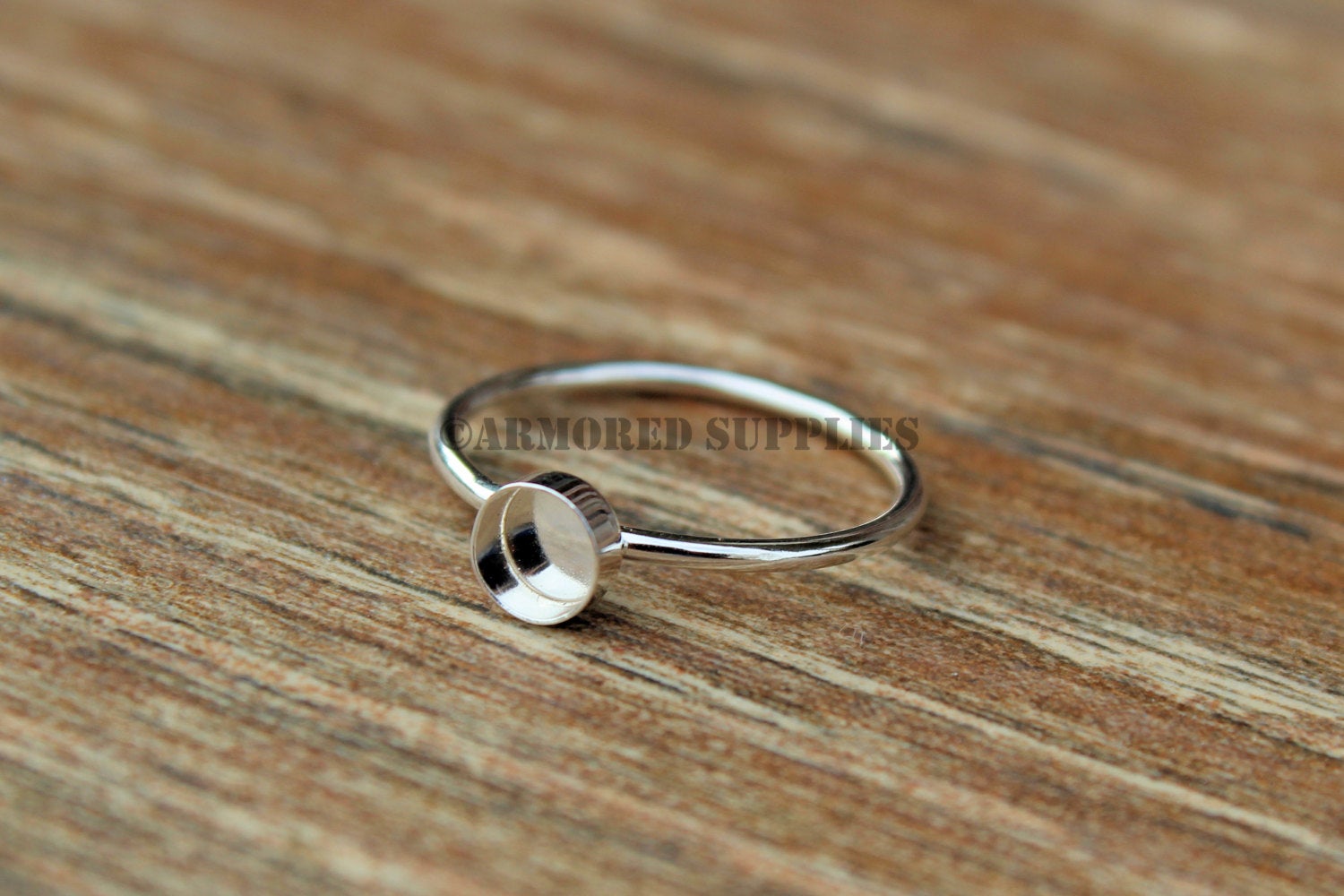 5mm Bezel Cup Ring blank, Round Cabochon, Cab Resin Glue Pad Breast Milk, DIY jewelry supplies, build your ring, wholesale jewelry, diy ring