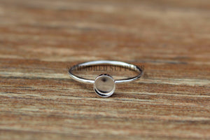 5mm Bezel Cup Ring blank, Round Cabochon, Cab Resin Glue Pad Breast Milk, DIY jewelry supplies, build your ring, wholesale jewelry, diy ring