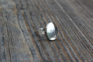 18x13 Oval Bezel Cup Ring blank, Oval Cabochon, 13x18 Resin Breast Milk, DIY jewelry supplies, build your ring, wholesale jewelry, diy ring